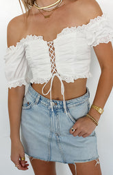 French Cottage Crop Top